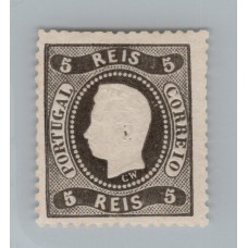 PORTUGAL 1867 Yv 26 MUY LINDA ESTAMPILLA NUEVA 150 EUROS